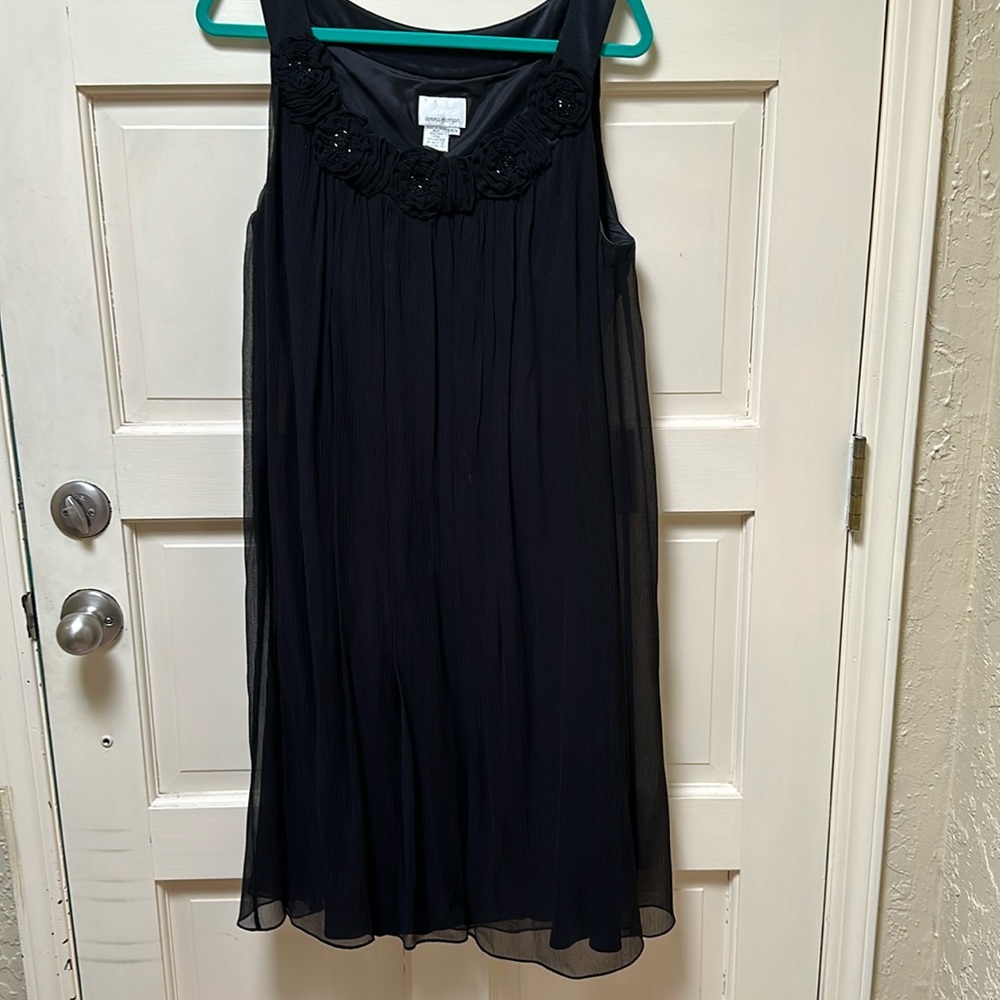 Beautiful special occasion dress - black with beaded detail at the neck